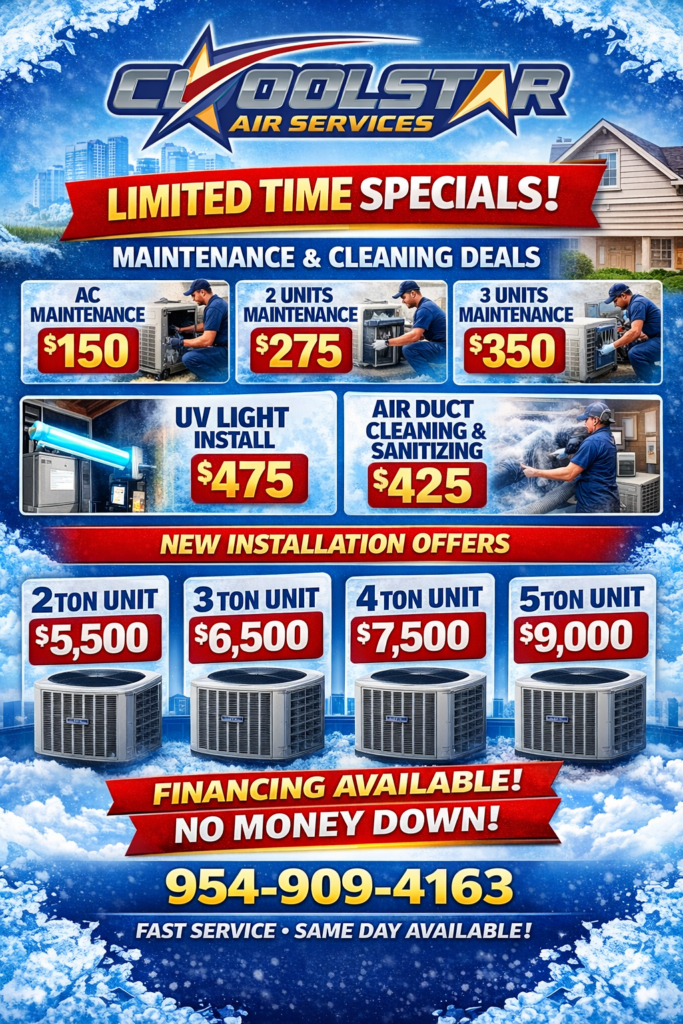 coolstar hvac special offers flyer created on chatgpt